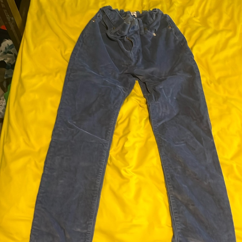 Blue Crewcuts Corduroy Adjustable waist size 16 skinny pant washed never worn
